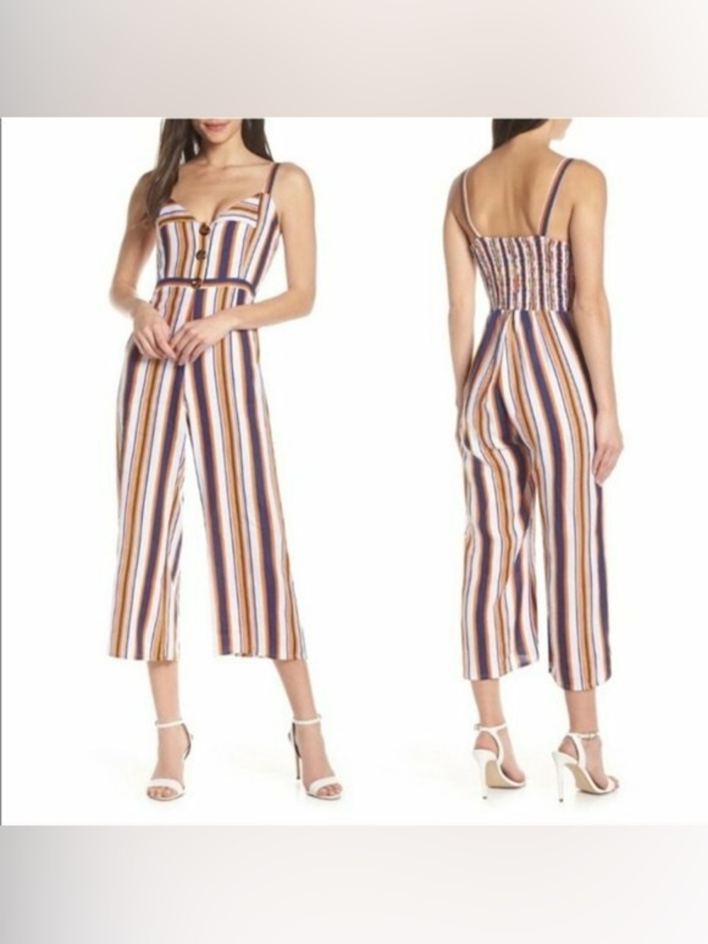 Faithful the Brand  Striped Linen Jumpsuit